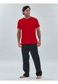 Conjunto Negro De Camiseta Y Pantalón Para Dormir Con Estampado De Bandera Tommy Hilfiger de Tommy Hilfiger