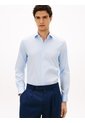 Camisa Celeste De Sarga TH Flex New York Label Con Corte Slim Tommy Hilfiger de Tommy Hilfiger