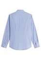 Camisa Azul De Rayas En Tejido Royal Oxford Elástico Con Cuello Flex Tommy Hilfiger de Tommy Hilfiger