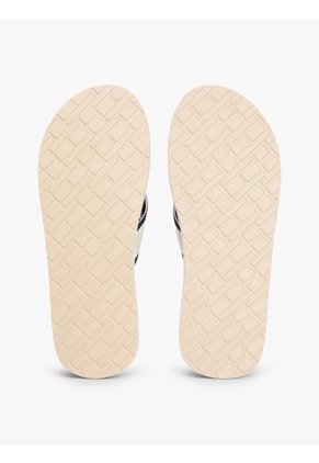 Sandalias Negro De Tiras De Textil Trenzado Con Logo Tommy Hilfiger