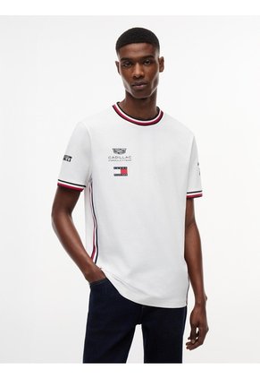 Camiseta Blanca TH X Cadillac Formula 1® Team Valtteri Bottas 77 Tommy Hilfiger