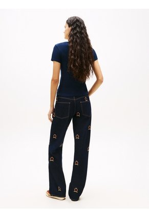 Camiseta Multicolor Corte Slim Tommy Jeans