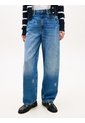 Jeans Azul Con Corte De Barril, Talle Medio Y Escudos Bordados Tommy Hilfiger de Tommy Hilfiger