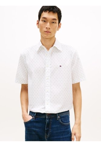 Camisa Multicolor Flex Poplin De Corte Regular Con Estampado De Puntos Tommy Hilfiger Tommy Hilfiger