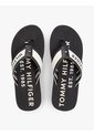 Sandalias Negro De Tiras De Textil Trenzado Con Logo Tommy Hilfiger de Tommy Hilfiger