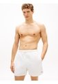Traje Blanco De Baño De Medio Largo Con Logo Bordado Tommy Hilfiger de Tommy Hilfiger