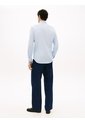 Camisa Celeste De Sarga TH Flex New York Label Con Corte Slim Tommy Hilfiger de Tommy Hilfiger