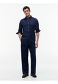 Camisa Azul Oscuro Flex Poplin Con Micro Estampado De Cuadros Tommy Hilfiger de Tommy Hilfiger