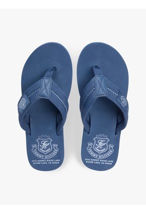 Sandalias Azul Con Parche Con Escudo Tommy Hilfiger