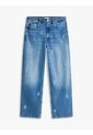 Jeans Azul Con Corte De Barril, Talle Medio Y Escudos Bordados Tommy Hilfiger de Tommy Hilfiger