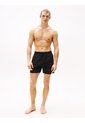 Traje Negro De Baño De Medio Largo Con Logo Bordado Tommy Hilfiger de Tommy Hilfiger
