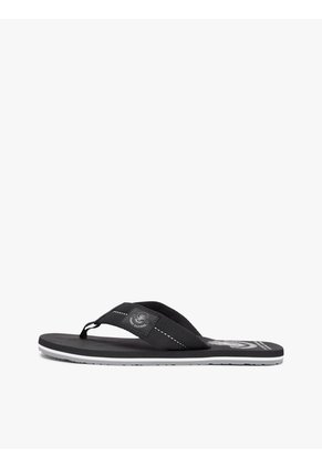 Sandalias Negro Con Parche Con Escudo Tommy Hilfiger