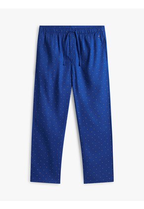 Conjunto Azul De Camiseta Y Pantalón Para Dormir Con Estampado De Bandera Tommy Hilfiger