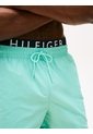 Traje Celeste De Baño De Largo Medio Con Cintura Doble Tommy Hilfiger de Tommy Hilfiger