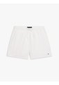 Traje Blanco De Baño De Medio Largo Con Logo Bordado Tommy Hilfiger de Tommy Hilfiger