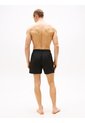 Traje Negro De Baño De Medio Largo Con Logo Bordado Tommy Hilfiger de Tommy Hilfiger