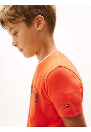 Camiseta Naranja Con Logo Gráfico NYC Tommy Hilfiger