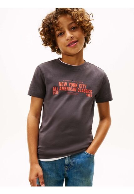 Camiseta Blanca Con Logo Gráfico NYC Tommy Hilfiger