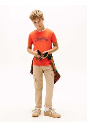 Camiseta Naranja Con Logo Gráfico NYC Tommy Hilfiger