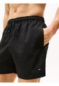 Traje Negro De Baño De Medio Largo Con Logo Bordado Tommy Hilfiger de Tommy Hilfiger