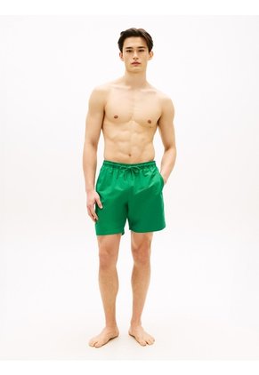 Traje Verde De Baño Largo De Nailon Y Cordón Ajustable Tommy Hilfiger