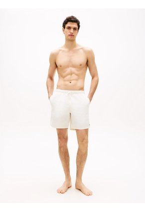 Traje Blanco De Baño Largo De Nailon Y Cordón Ajustable Tommy Hilfiger