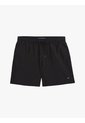 Traje Negro De Baño De Medio Largo Con Logo Bordado Tommy Hilfiger de Tommy Hilfiger