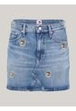 Falda Azul Denim Corta Izzie De Cintura Media Tommy Jeans de Tommy Hilfiger