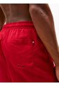 Traje Rojo De Baño De Medio Largo Con Logo Bordado Tommy Hilfiger de Tommy Hilfiger