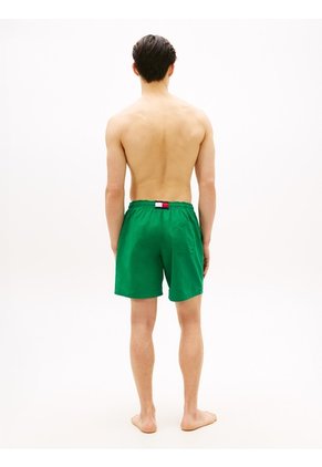 Traje Verde De Baño Largo De Nailon Y Cordón Ajustable Tommy Hilfiger