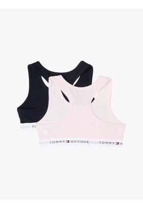 Pack Multicolor De 2 Bralettes Signature Sin Relleno Tommy Hilfiger