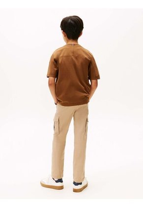 Camiseta Café Varsity De Cuello Redondo Con Logo Tommy Hilfiger