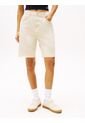 Bermudas Beige Amplias De Talle Alto Tommy Jeans de Tommy Hilfiger