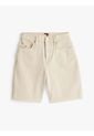 Bermudas Beige Amplias De Talle Alto Tommy Jeans de Tommy Hilfiger
