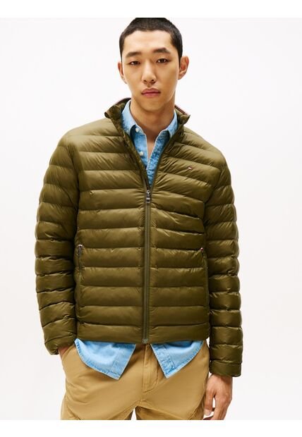 Chaqueta Verde Plegable Repelente Al Agua Tommy Hilfiger