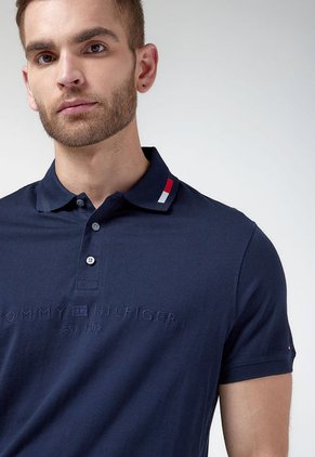 Camiseta Polo Azul Navy-Blanco-Rojo Tommy Hilfiger