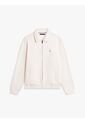 Chaqueta Blanca De Felpa Con Logo Bordado Tommy Hilfiger de Tommy Hilfiger