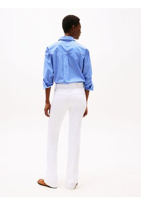 Jeans Blanco Blancos De Corte Bootcut Y Talle Medio Tommy Hilfiger