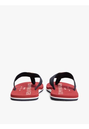 Sandalias Azul Marino De Tiras Textiles Con Logo Tommy Hilfiger