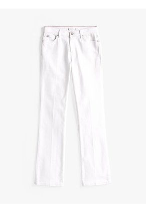 Jeans Blanco Blancos De Corte Bootcut Y Talle Medio Tommy Hilfiger