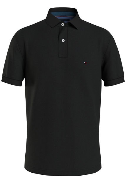 Polo Manga Corta Regular Fit Negro Classic Tommy