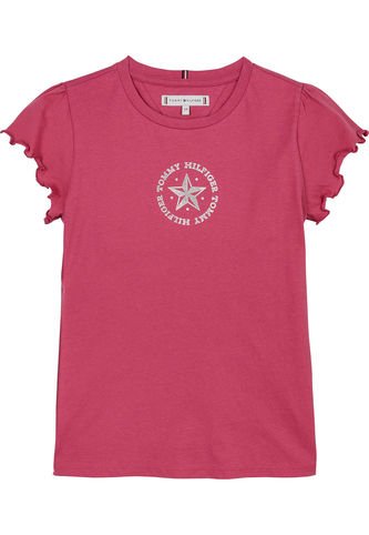 Camiseta Niña Rosa Con Logo Metálico Tommy Hilfiger Tommy Hilfiger
