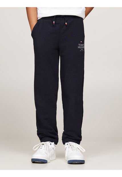 Joggers Azul Niño Azul Con Logo Gráfico Tommy Hilfiger