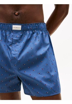 Pack Azul De 3 Bóxer Con Estampado Tommy Hilfiger