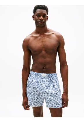 Pack Azul De 3 Bóxer Con Estampado Tommy Hilfiger