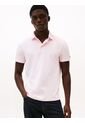 Polo Rosado Con Tejido Jacquard De Corte Regular Tommy Hilfiger de Tommy Hilfiger