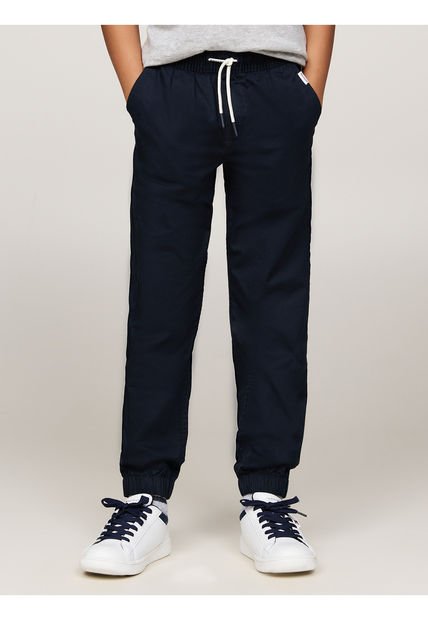 Jogger Azul Niño Con Logo Monotipo En Los Cordones Tommy Hilfiger