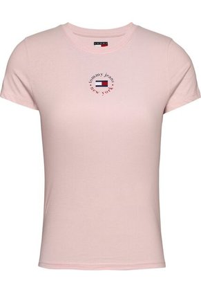Camiseta Multicolor De Corte Slim Con Logo Circular Tommy Jeans