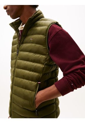 Chaleco Verde Plegable En Tejido Que Repele El Agua Tommy Hilfiger