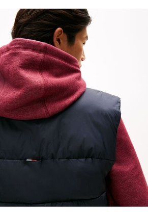 Chaleco Azul De Cuello Alto Acolchado Tommy Hilfiger